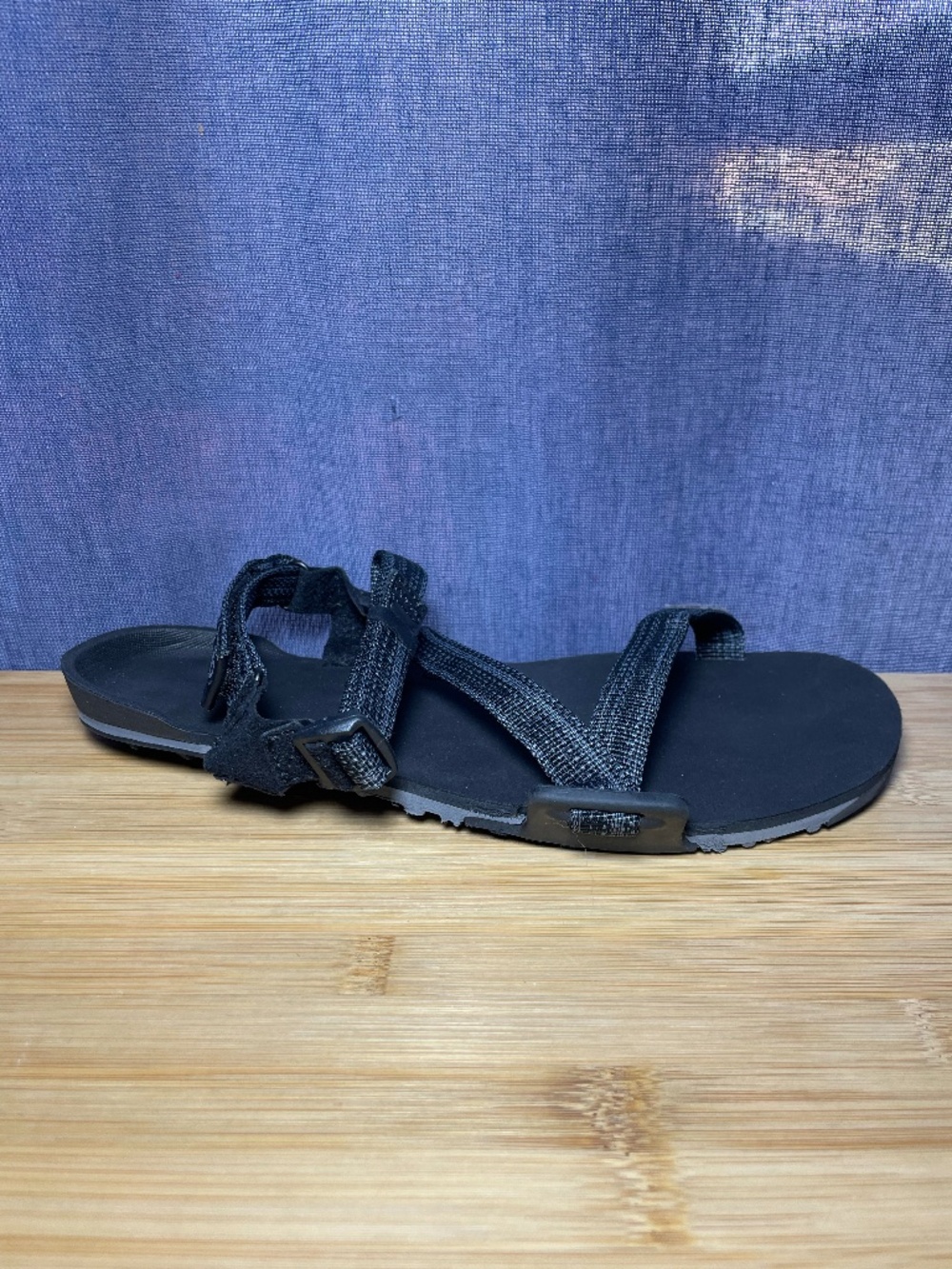 Xero Shoes Z-Trail EV Barefoot Minimalist Womens 8 Black Grey Hiking Sandals